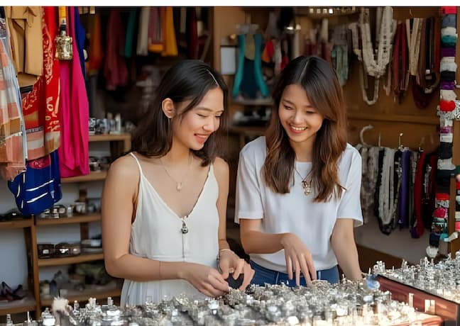 タイ お土産 アクセサリー シルバーアクセサリー 安い かわいい 女性向け